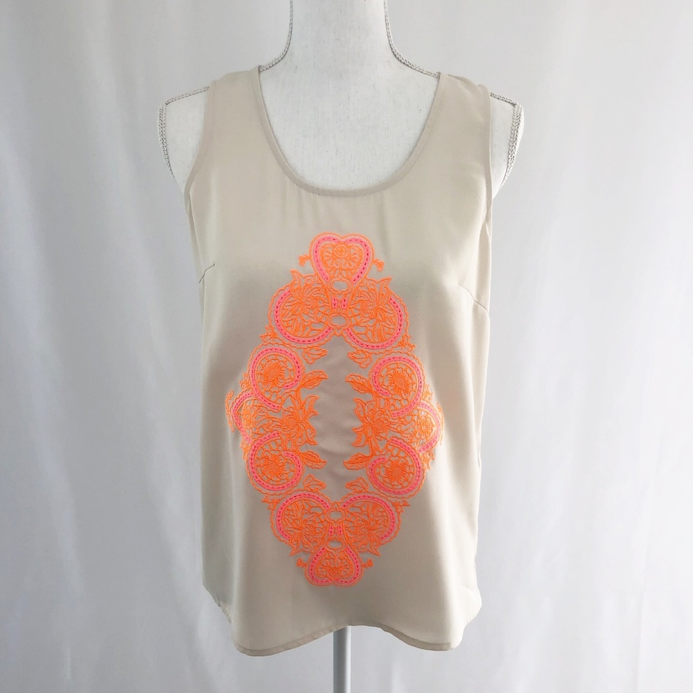 Sabine Embroidered Tank Size XS